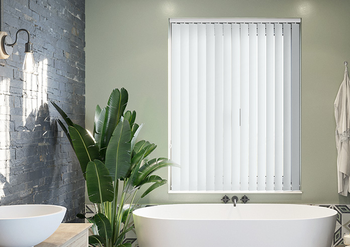 Trinity (FR Blackout), Milk White - Vertical Blind - Image 3